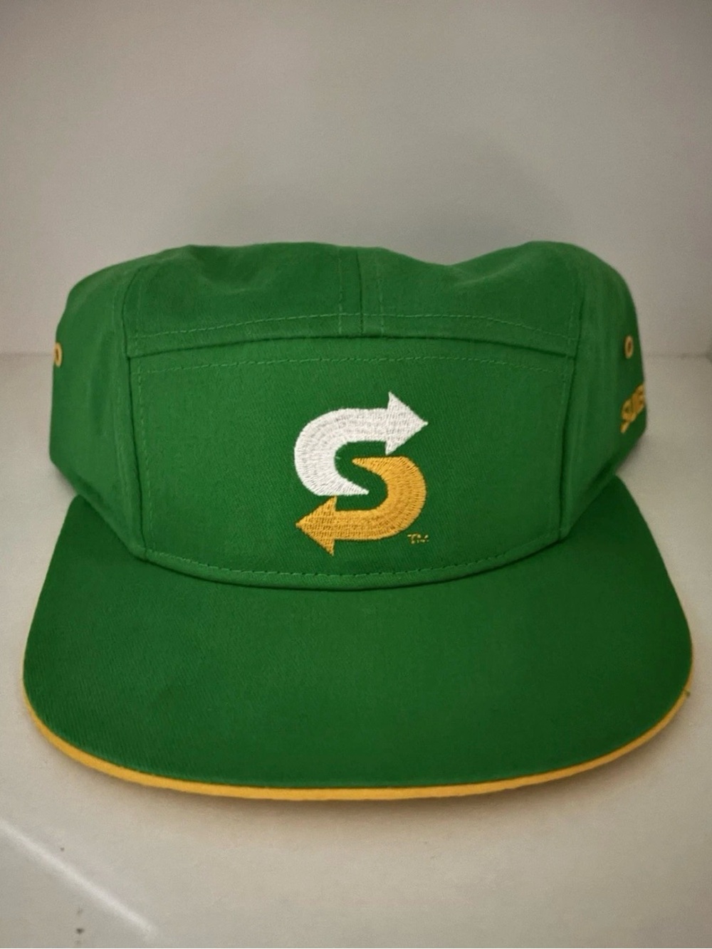 Subway Restaurant Embroidered 5-Panel Snap back hat